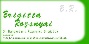 brigitta rozsnyai business card